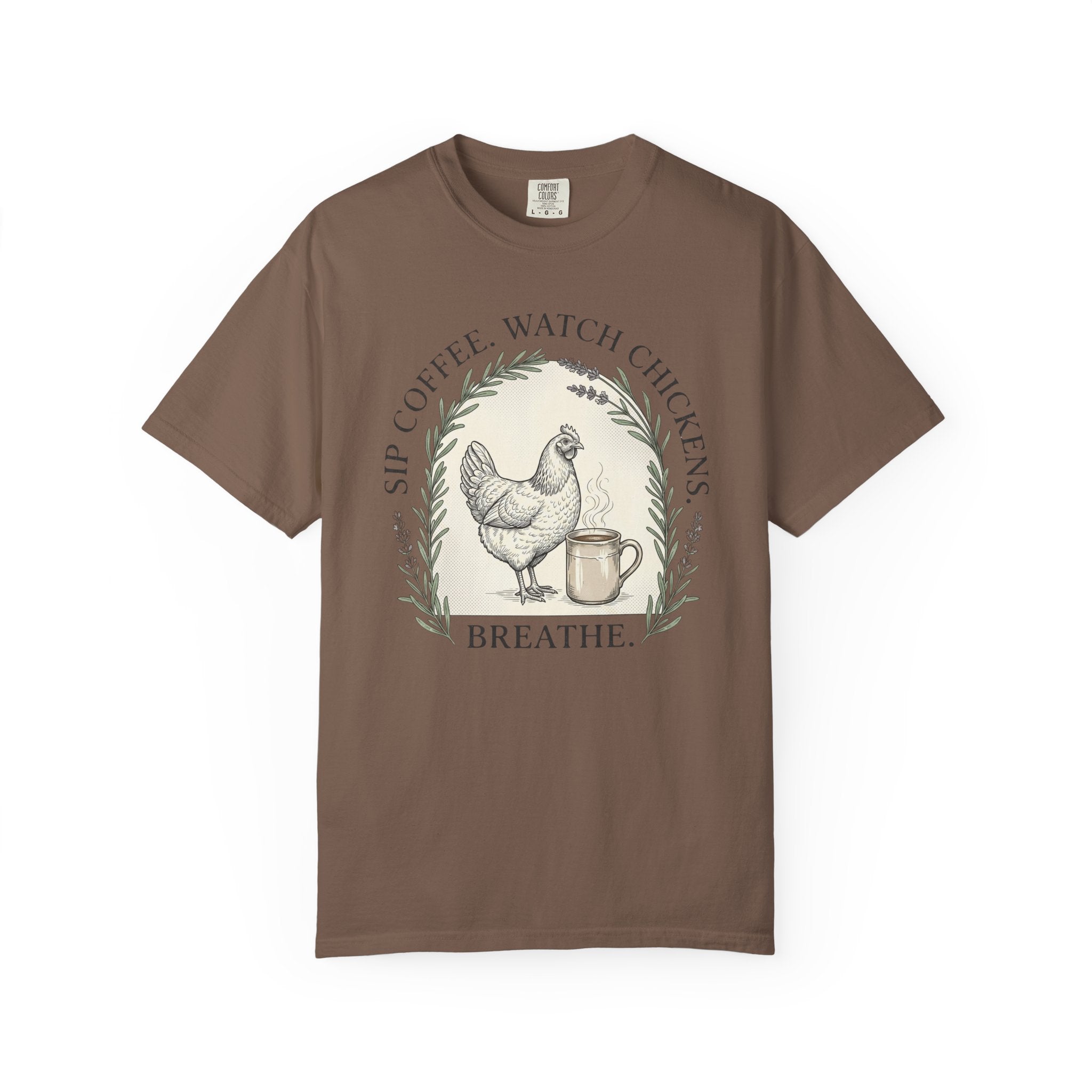 Sip Coffee Watch Chickens T-Shirt