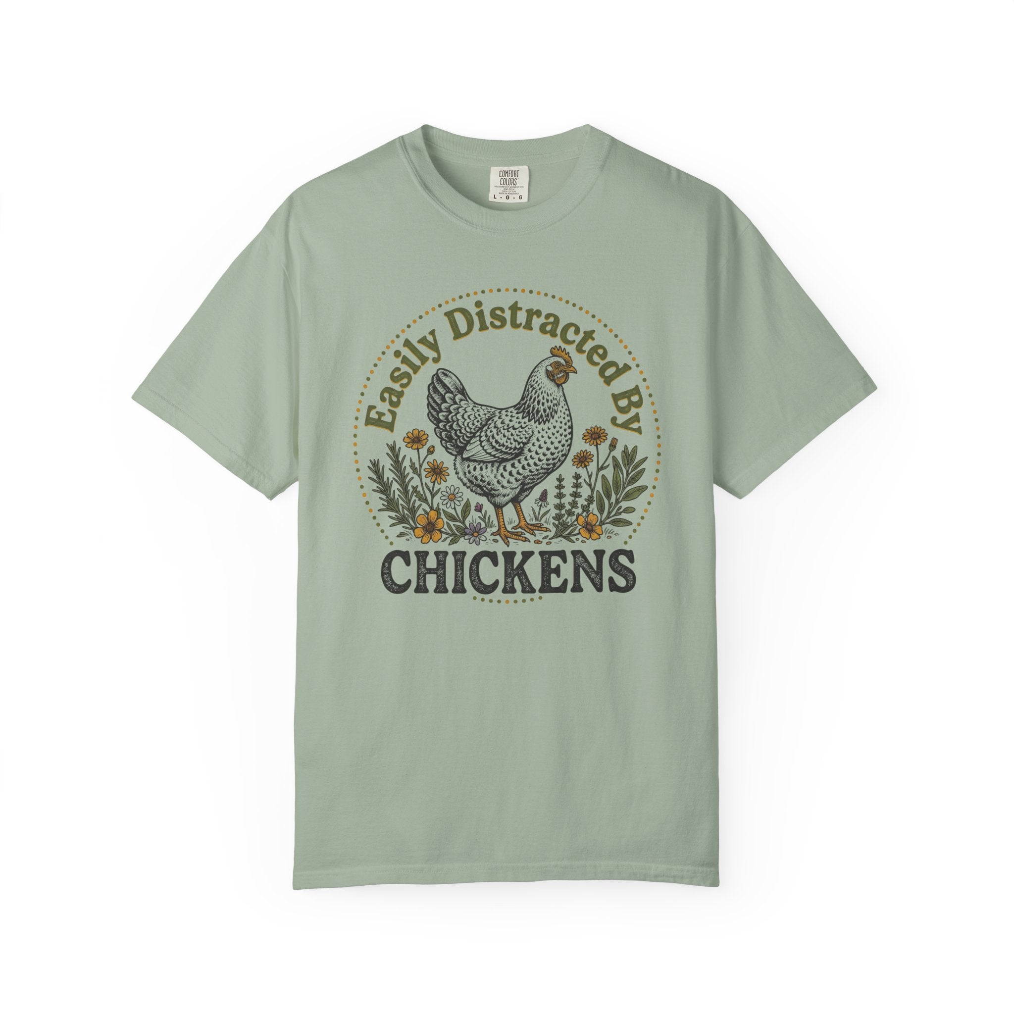 Easily Distracted By Chickens T-shirt