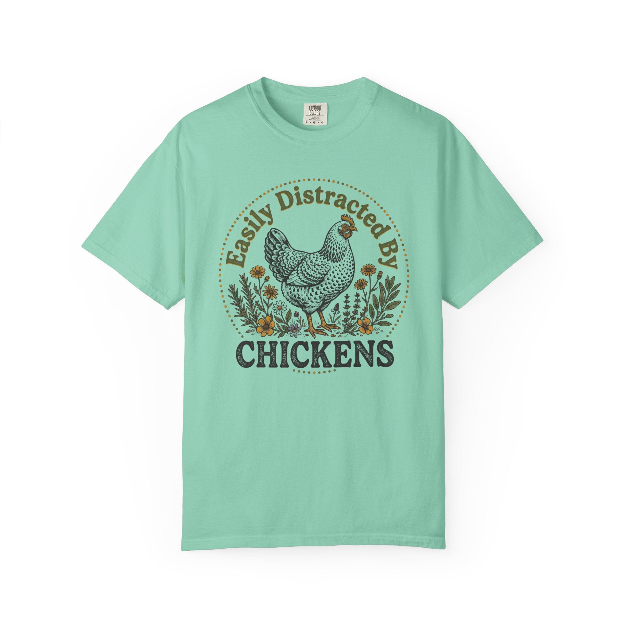 Easily Distracted By Chickens T-shirt