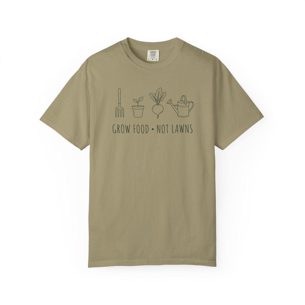 Grow Food, Not Lawns Icons T-shirt