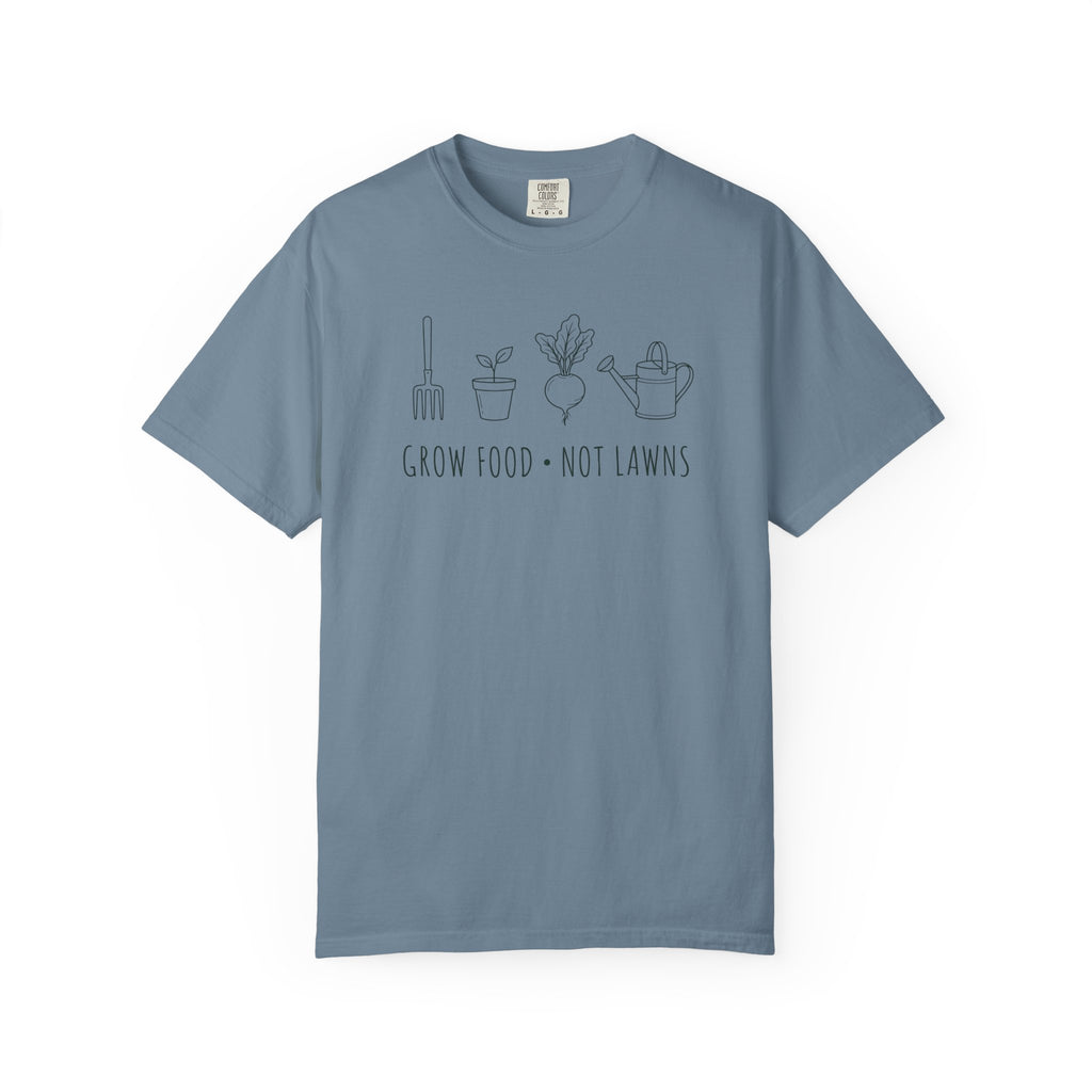Grow Food, Not Lawns Icons T-shirt