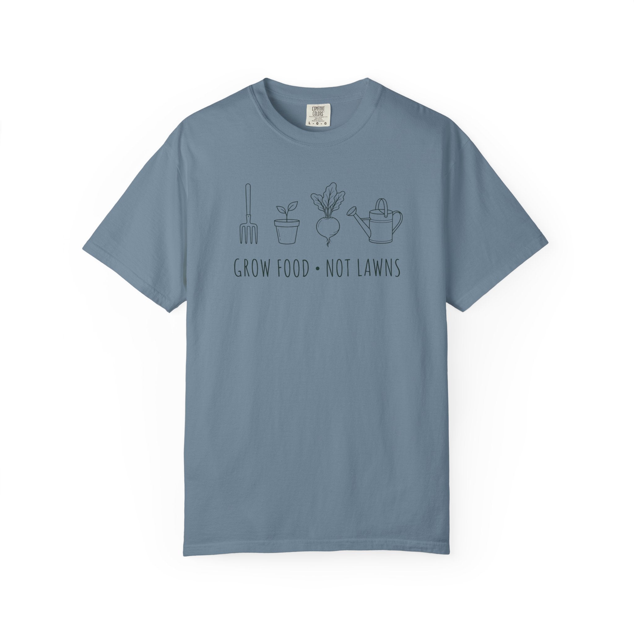 Grow Food, Not Lawns Icons T-shirt