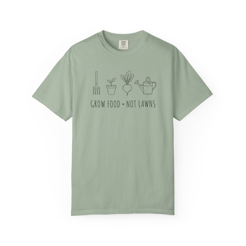 Grow Food, Not Lawns Icons T-shirt