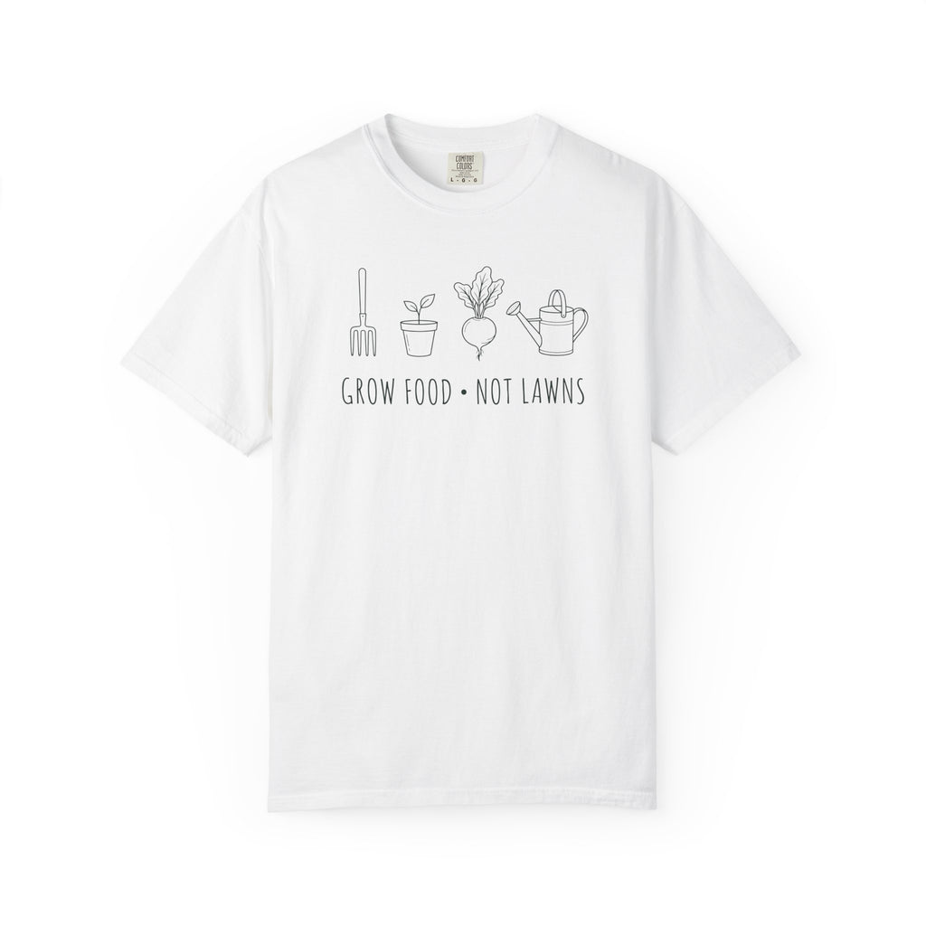 Grow Food, Not Lawns Icons T-shirt