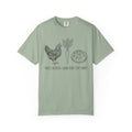 Raise Chickens, Grow Food, Live Simply T-shirt