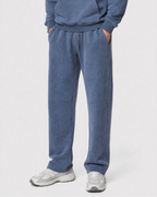 Unisex Vintage Wash Barrel Leg Fleece Sweatpants