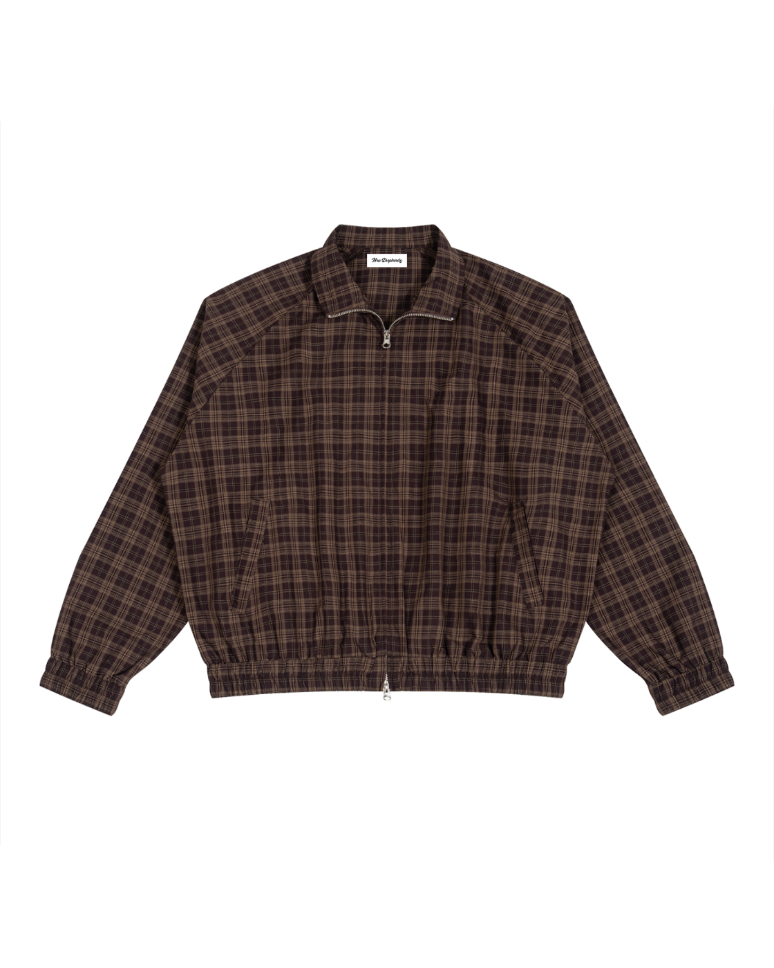 Unisex Plaid Full-Zip Track Jacket