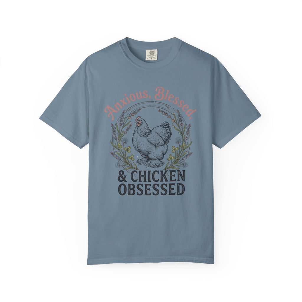 Anxious Blessed Chicken Obsessed V2 T-shirt