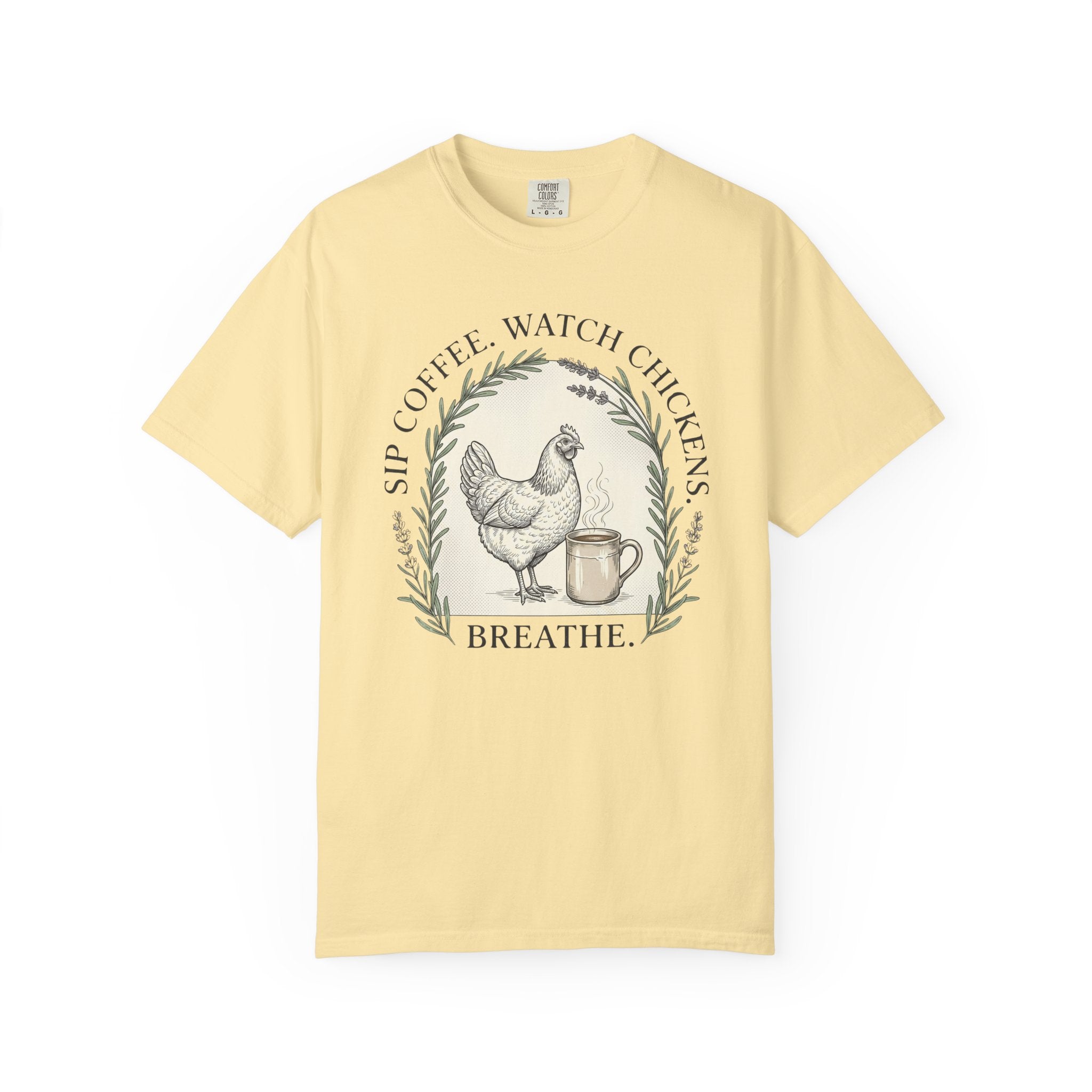 Sip Coffee Watch Chickens T-Shirt