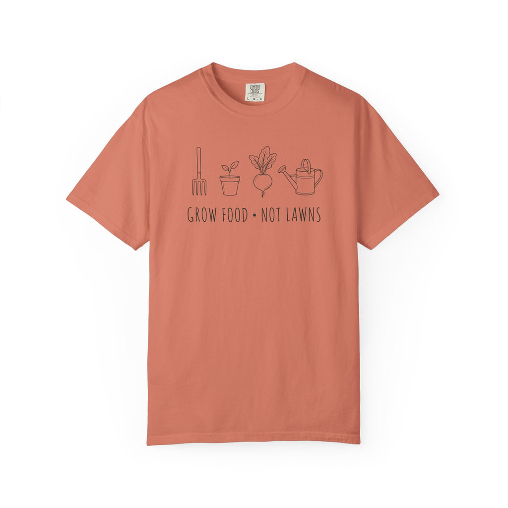 Grow Food, Not Lawns Icons T-shirt