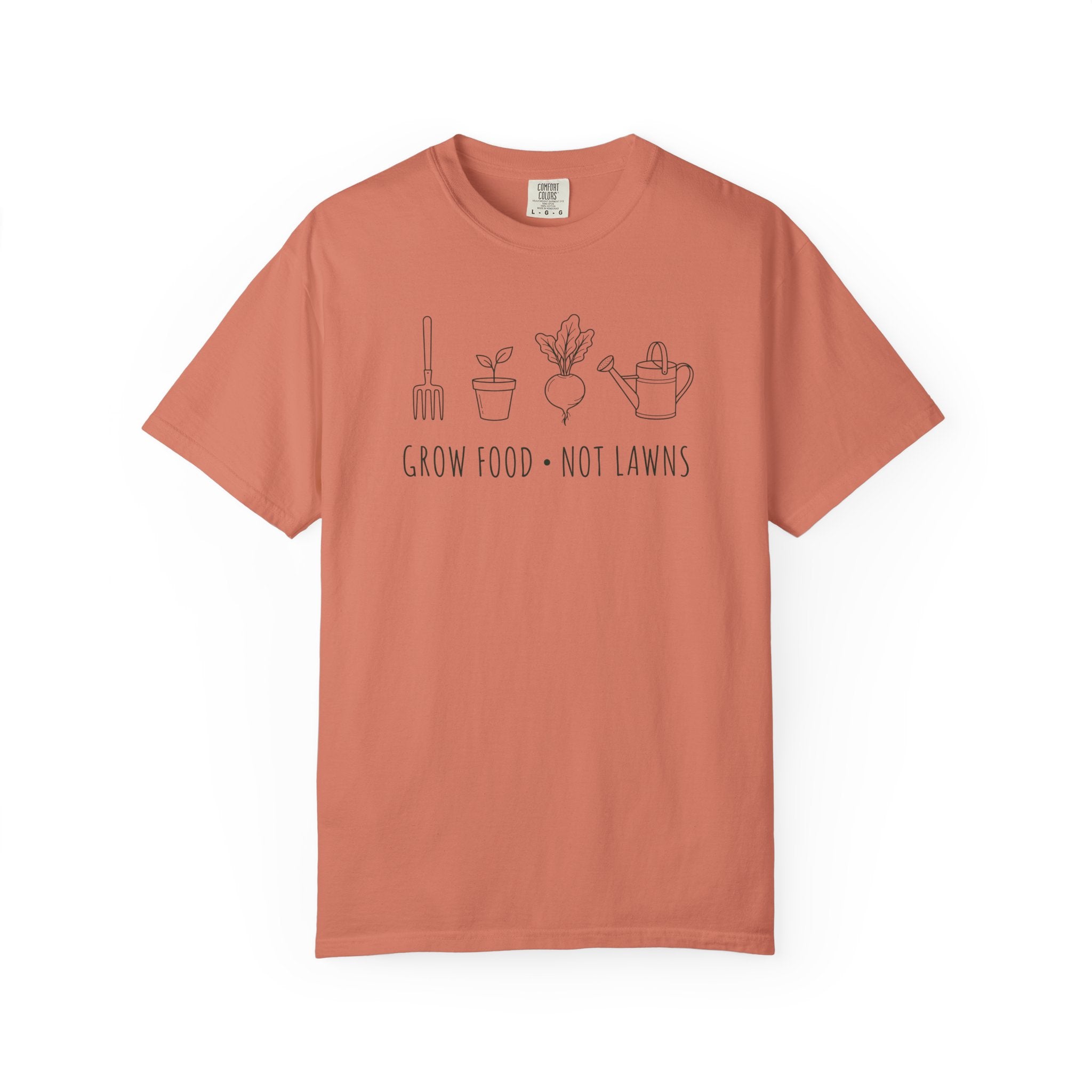 Grow Food, Not Lawns Icons T-shirt