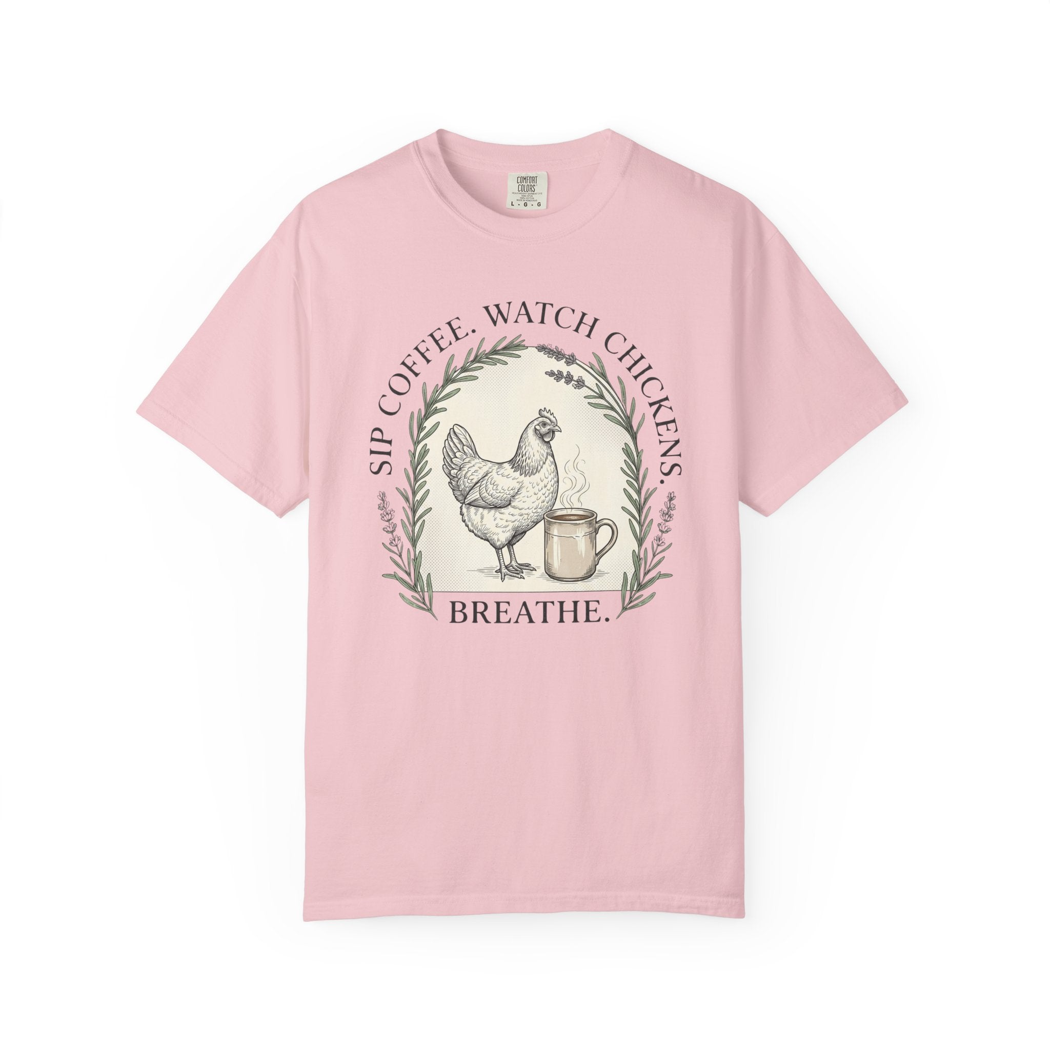 Sip Coffee Watch Chickens T-Shirt