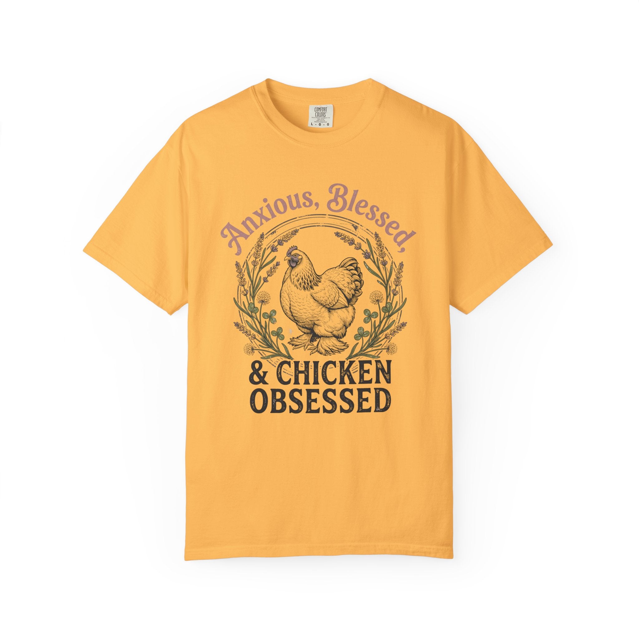 Anxious Blessed Chicken Obsessed V2 T-shirt