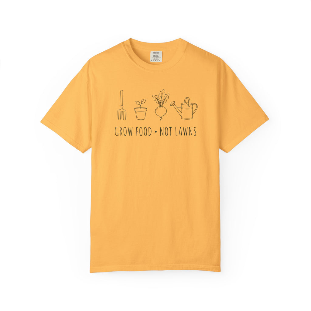 Grow Food, Not Lawns Icons T-shirt
