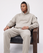 Solid Color Straight-Leg Sweatpants