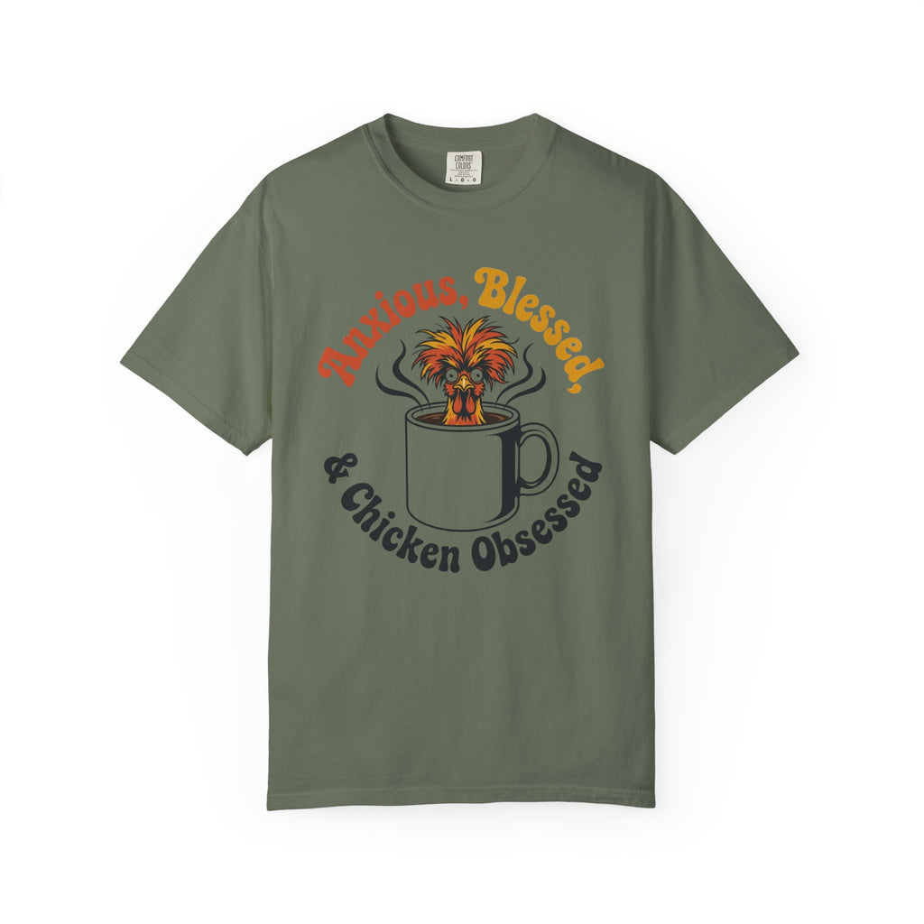 Anxious Blessed Chicken Obsessed V3 T-shirt