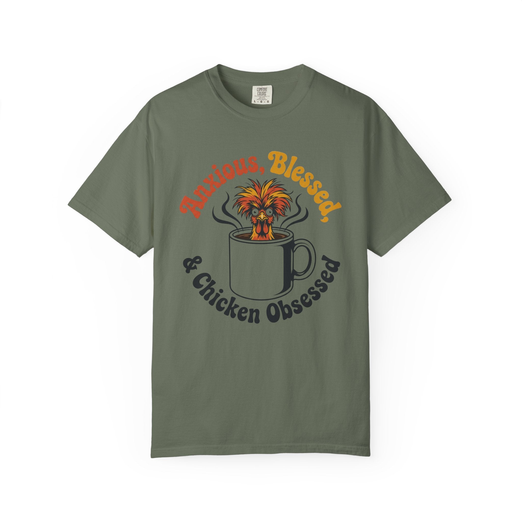 Anxious Blessed Chicken Obsessed V3 T-shirt