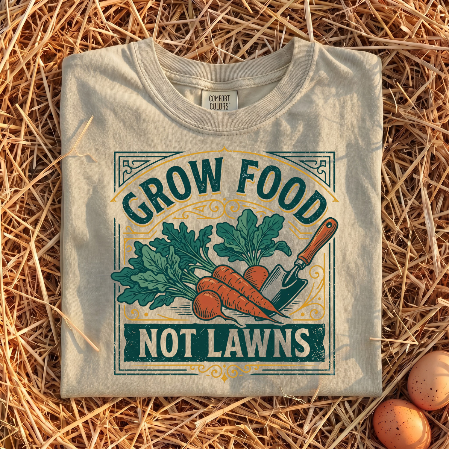 Grow Food, Not Lawns V2 T-shirt