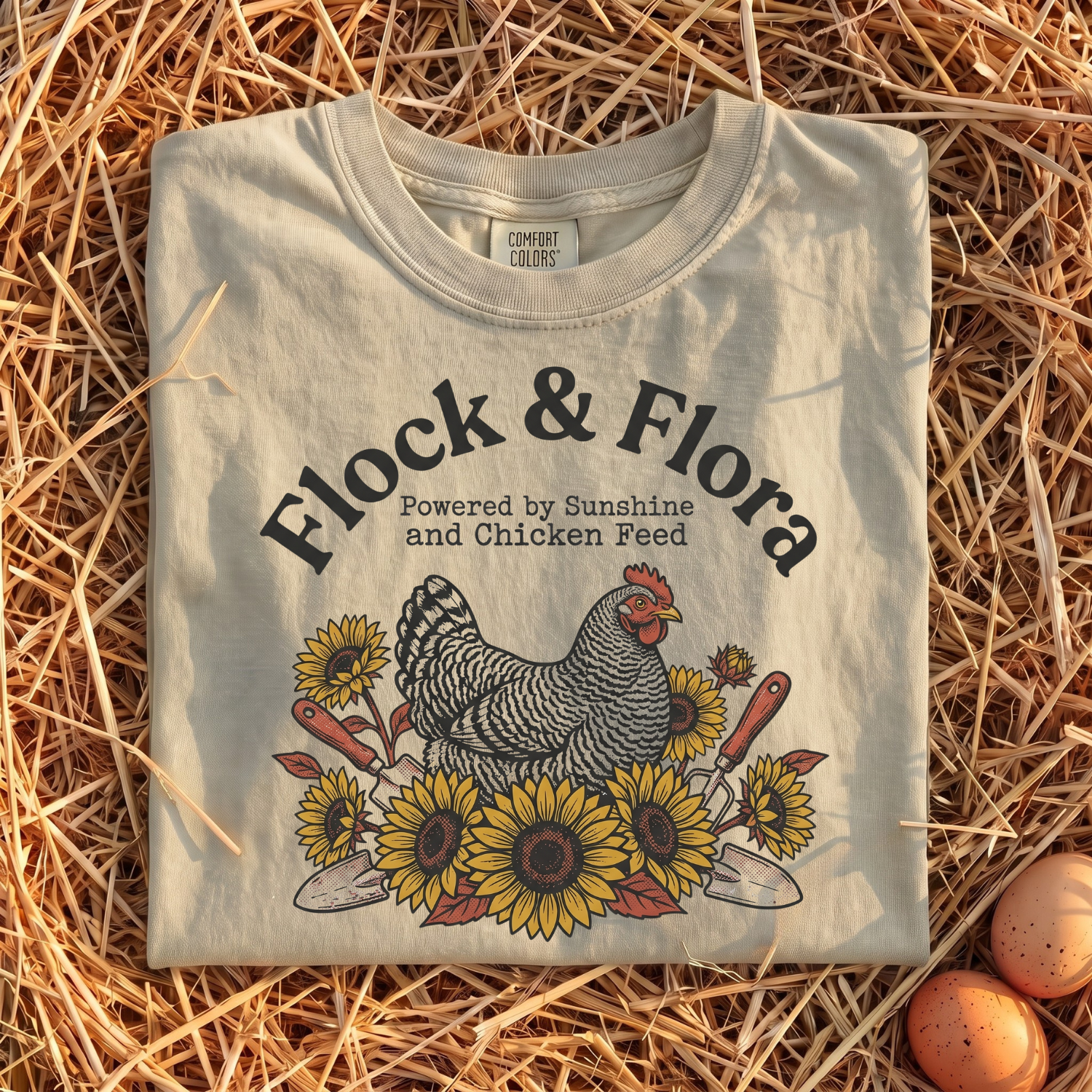 Flock & Flora Powered By Sunshine T-shirt