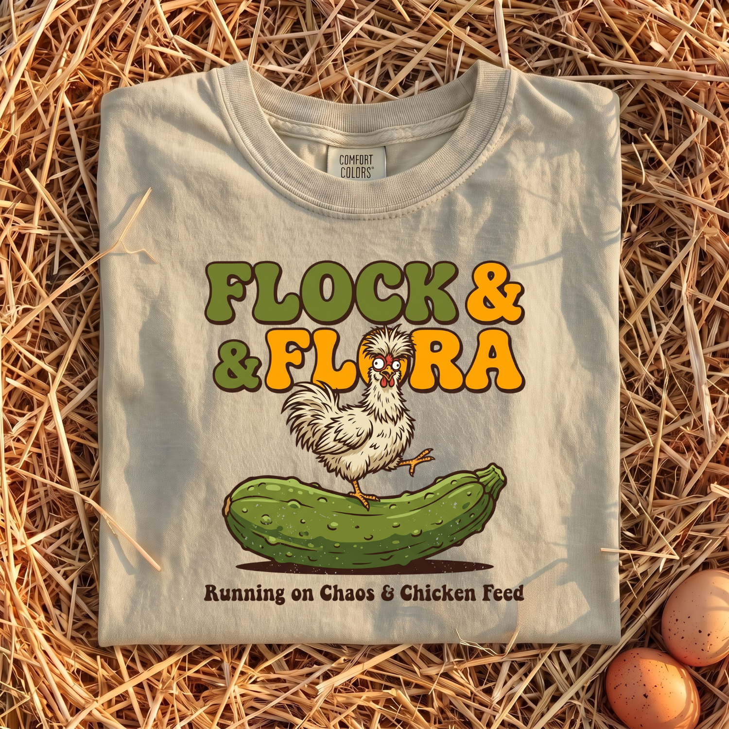 Flock & Flora Running On Chaos T-shirt