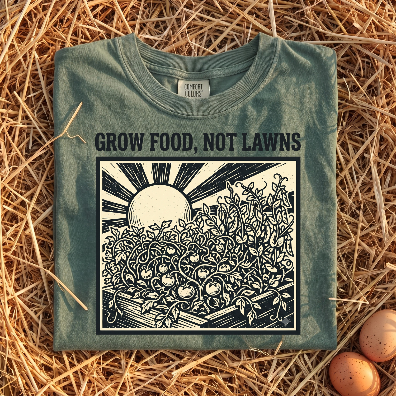 Grow Food, Not Lawns T-shirt