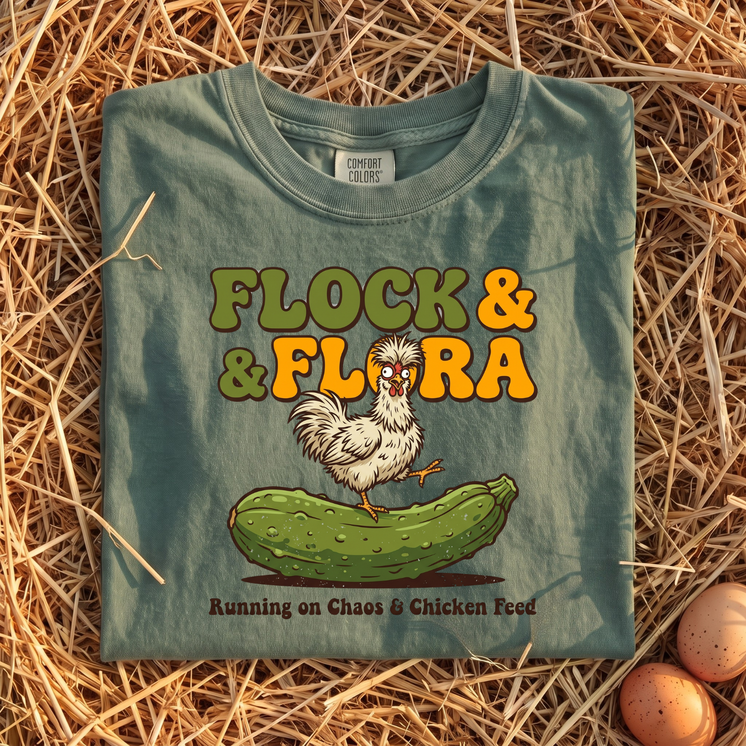 Flock & Flora Running On Chaos T-shirt