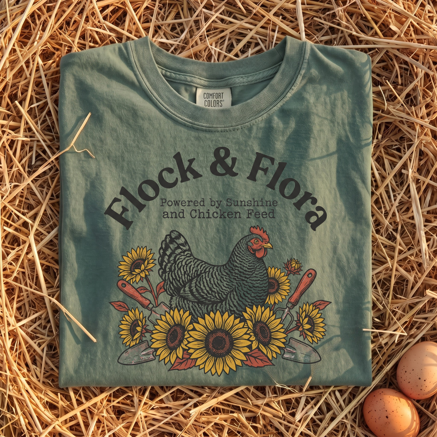 Flock & Flora Powered By Sunshine T-shirt