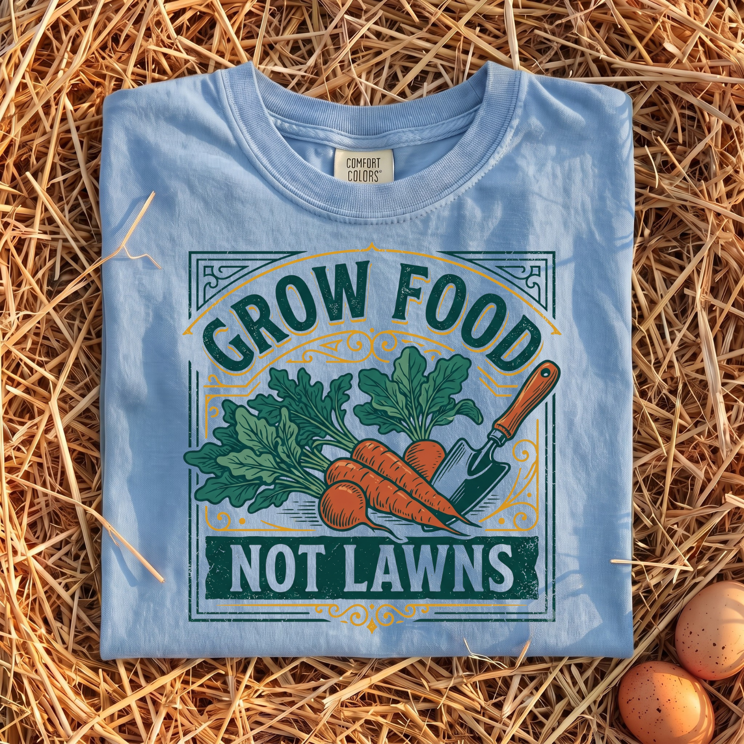 Grow Food, Not Lawns V2 T-shirt