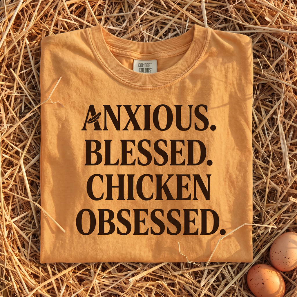 Anxious Blessed Chicken Obsessed T-shirt