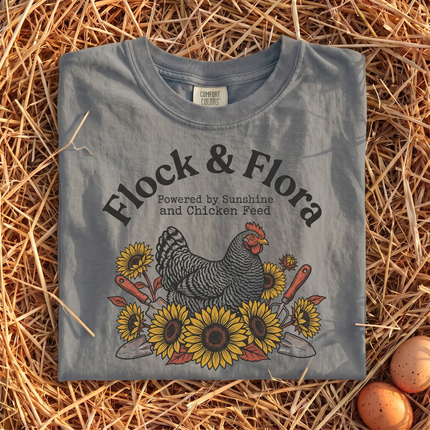 Flock & Flora Powered By Sunshine T-shirt
