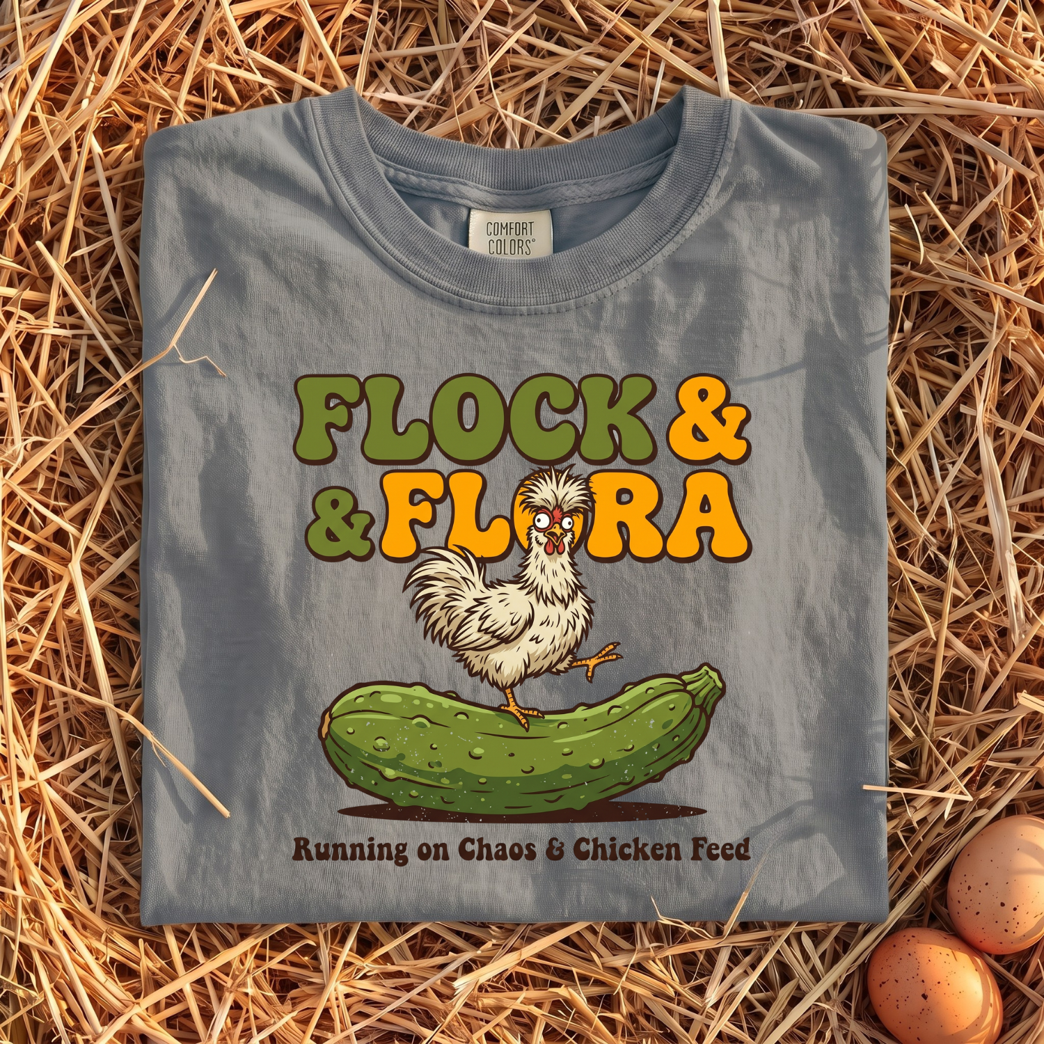 Flock & Flora Running On Chaos T-shirt