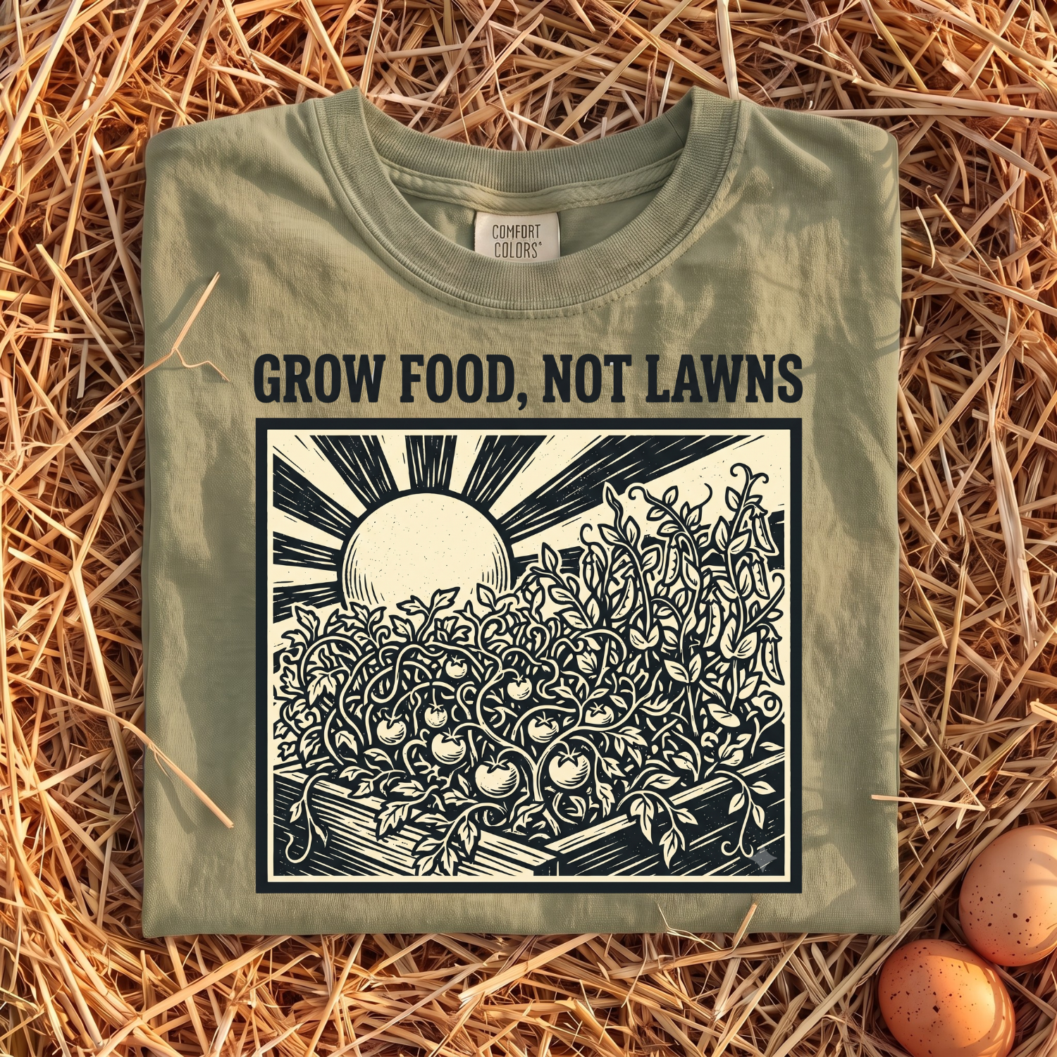 Grow Food, Not Lawns T-shirt