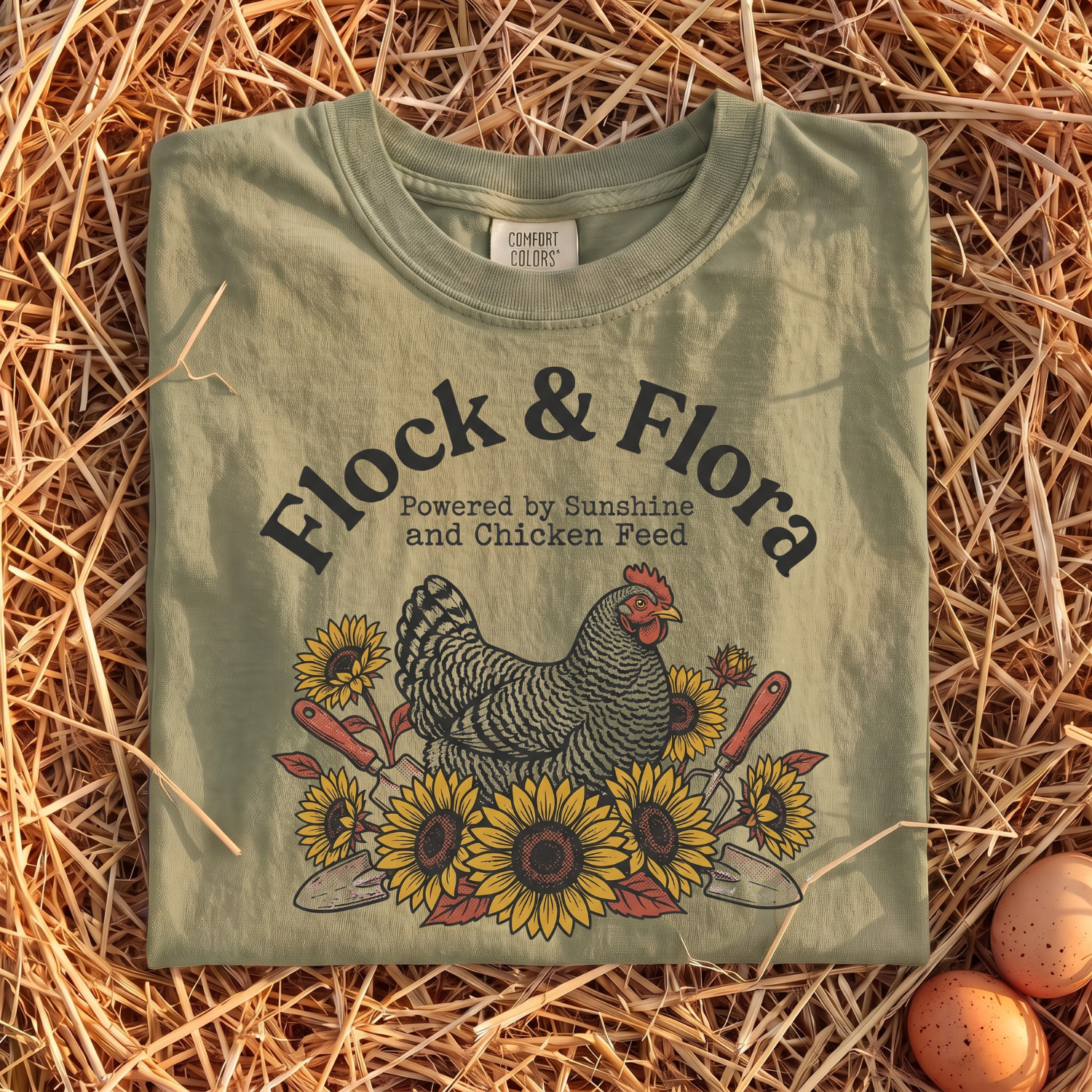 Flock & Flora Powered By Sunshine T-shirt
