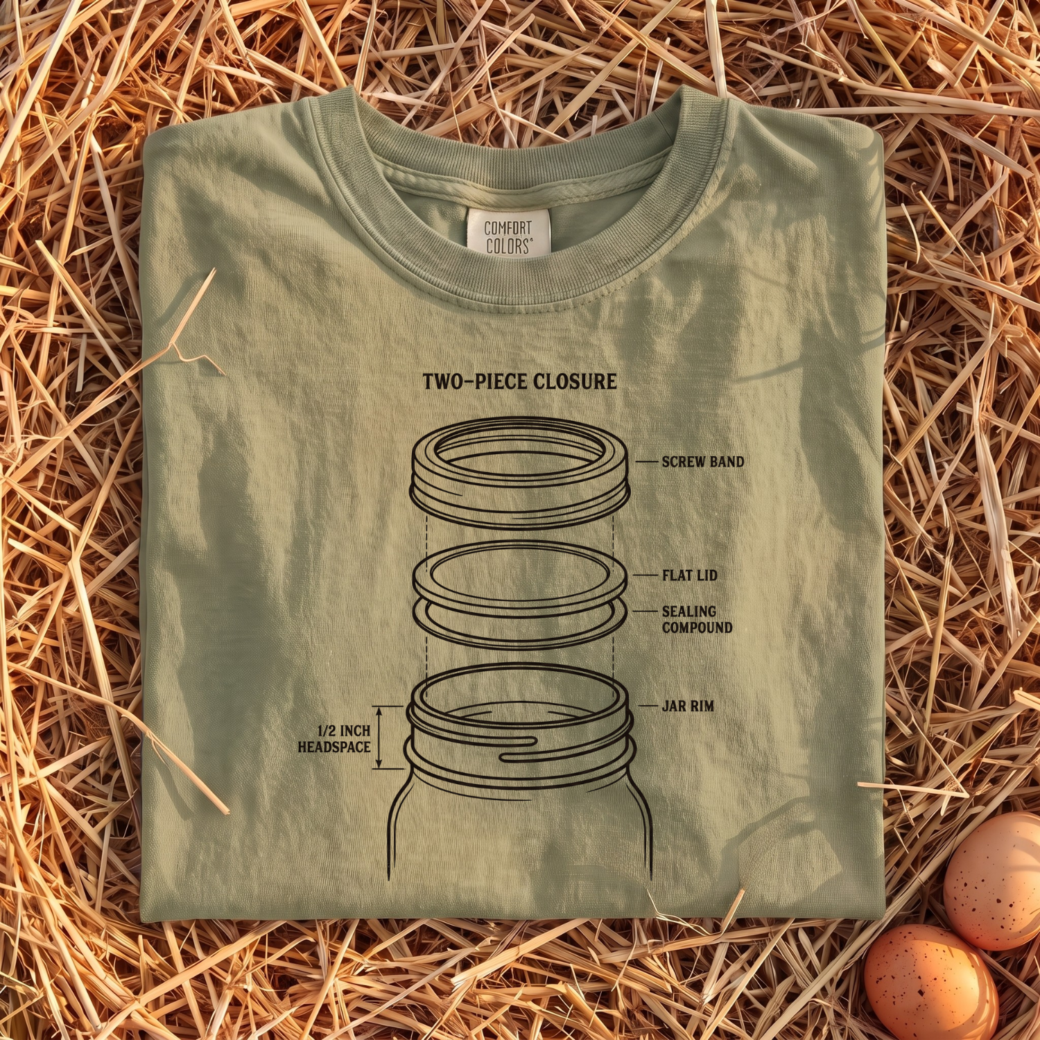 Two-Piece Closure T-Shirt