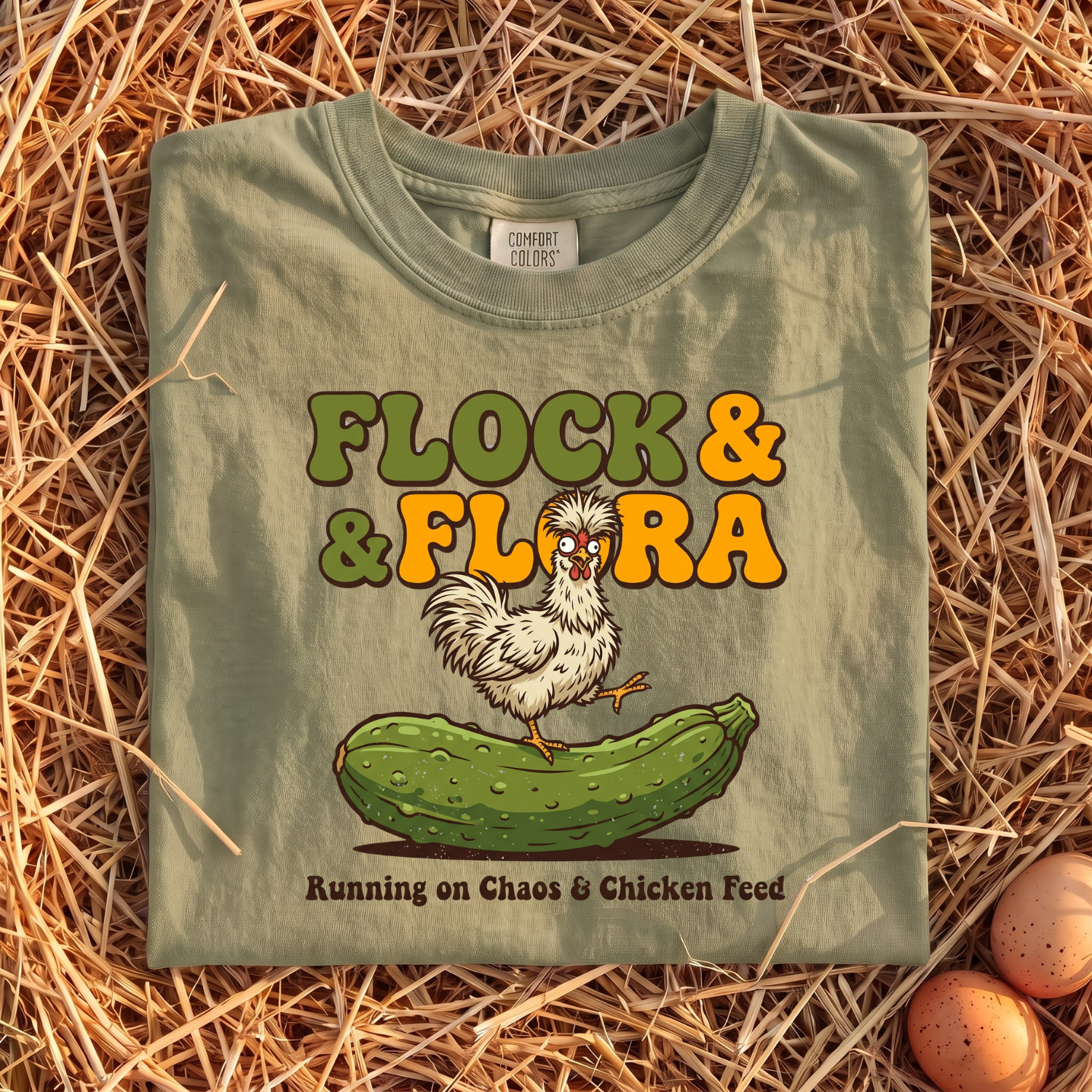 Flock & Flora Running On Chaos T-shirt