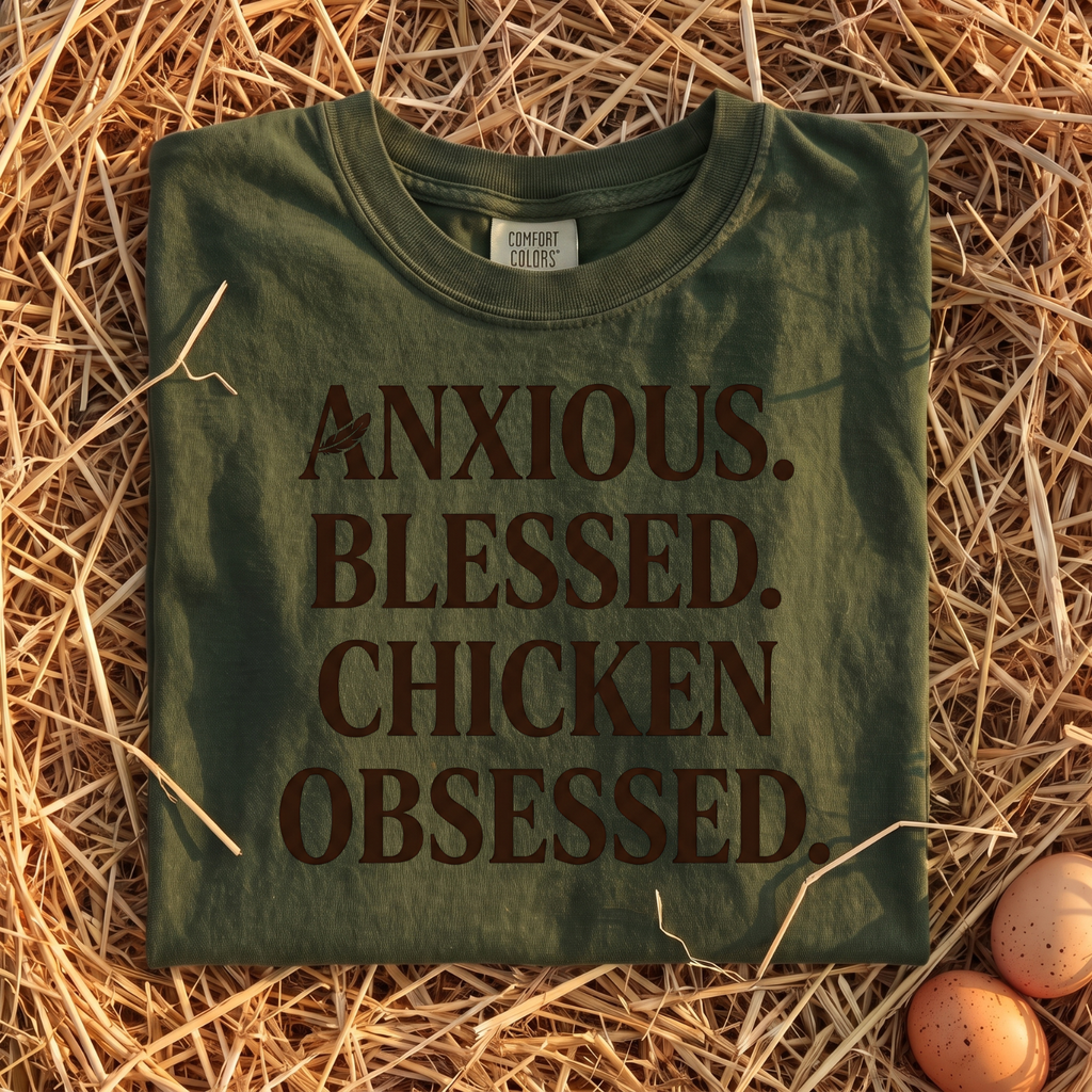 Anxious Blessed Chicken Obsessed T-shirt