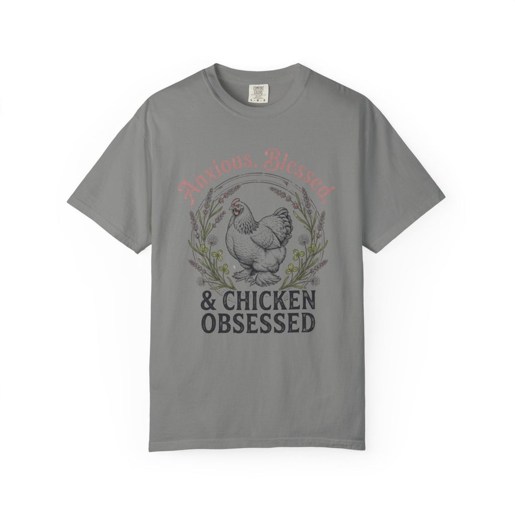 Anxious Blessed Chicken Obsessed V2 T-shirt