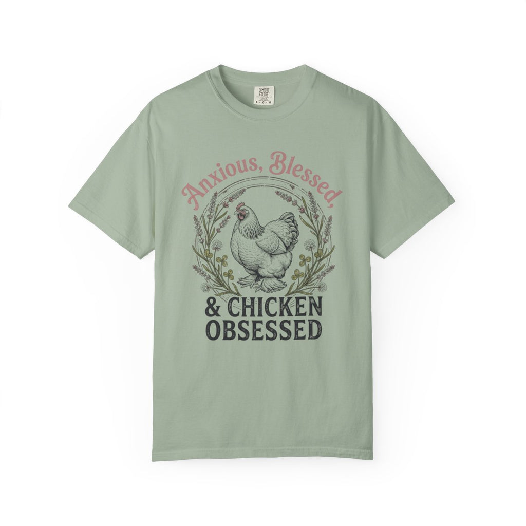 Anxious Blessed Chicken Obsessed V2 T-shirt