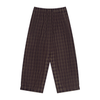 Unisex Plaid Wide Leg Pants