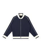 Color Block Raglan Sleeve Zip Track Jacket