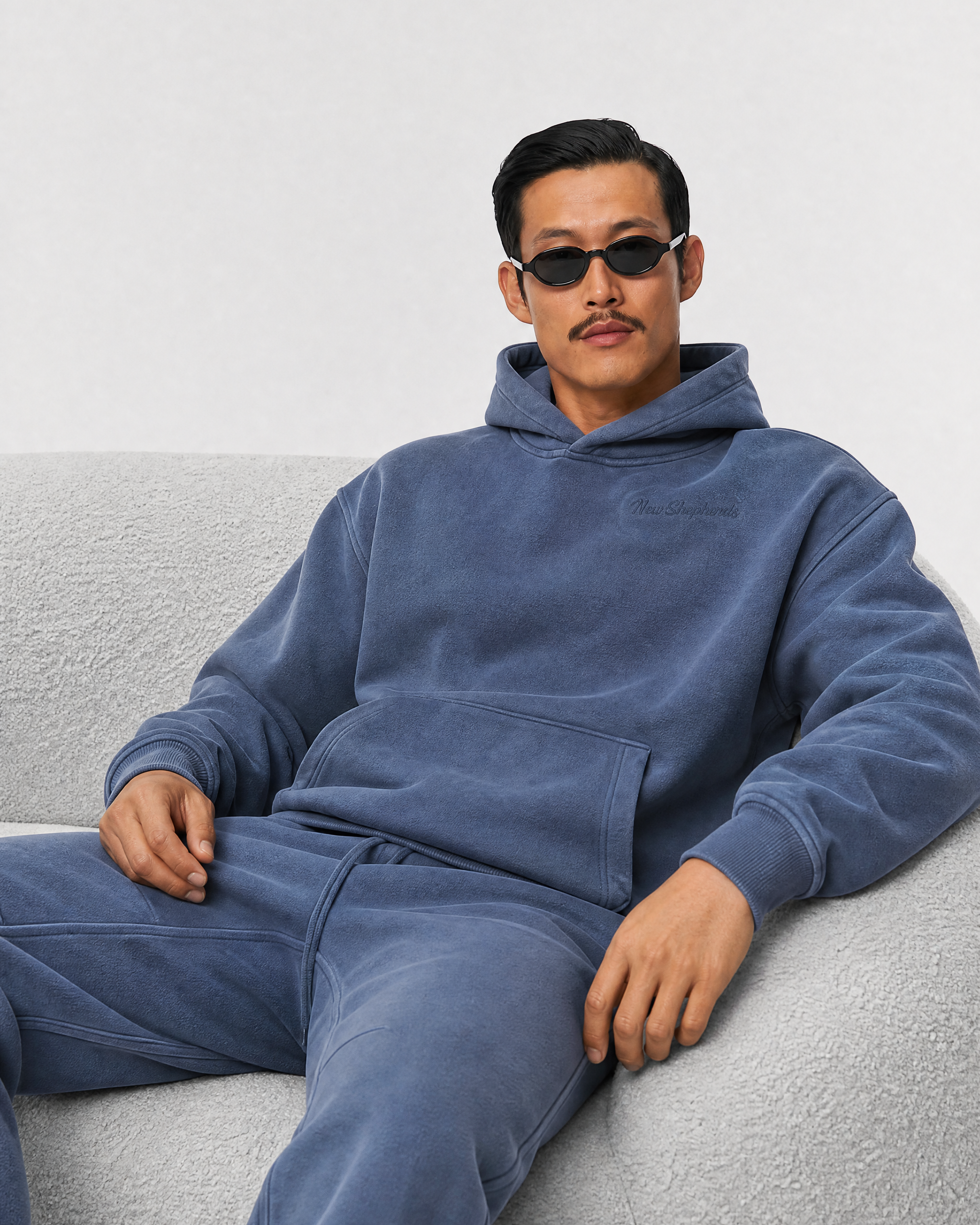 Unisex Vintage Wash Boxy Fleece Hoodie