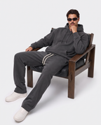Unisex Solid Color Fleece Straight Leg Pants