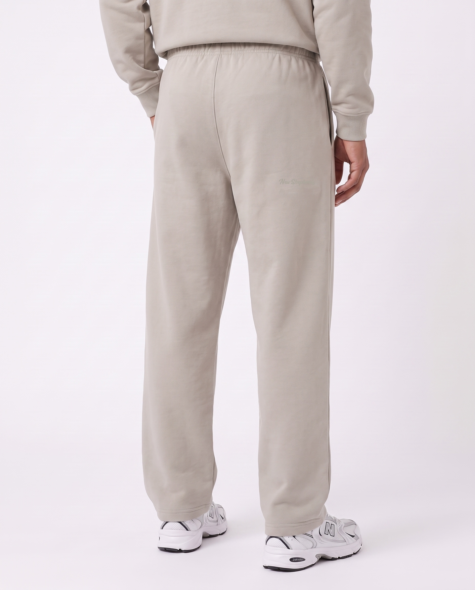 Solid Color Straight-Leg Sweatpants