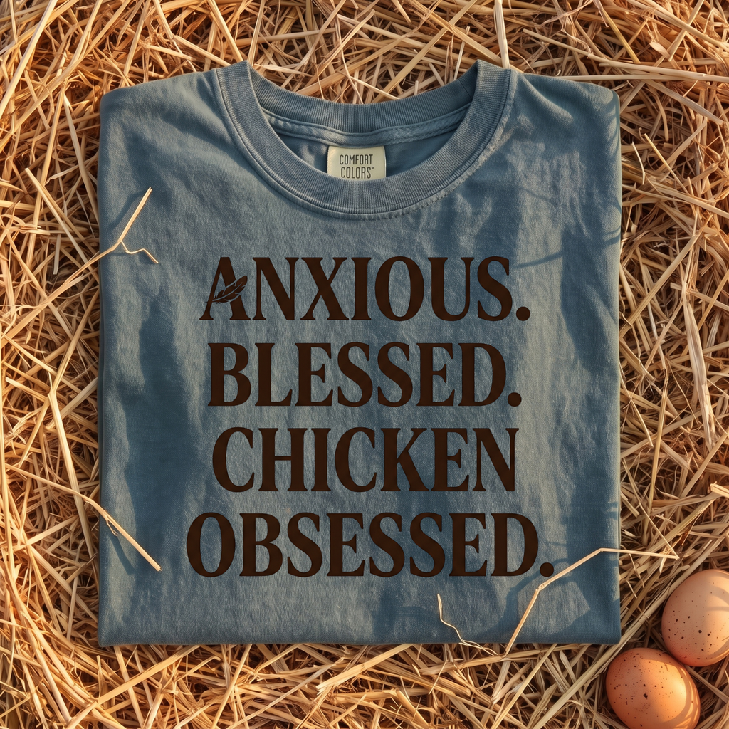 Anxious Blessed Chicken Obsessed T-shirt