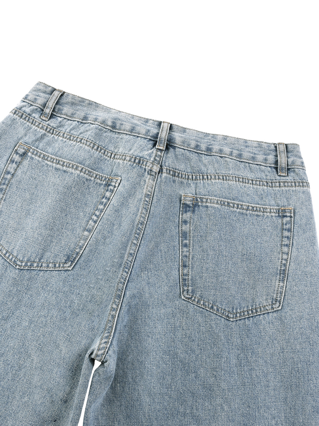 Unisex Vintage Wash Straight Leg Jeans