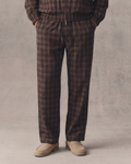 Unisex Plaid Wide Leg Pants