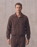 Unisex Plaid Full-Zip Track Jacket
