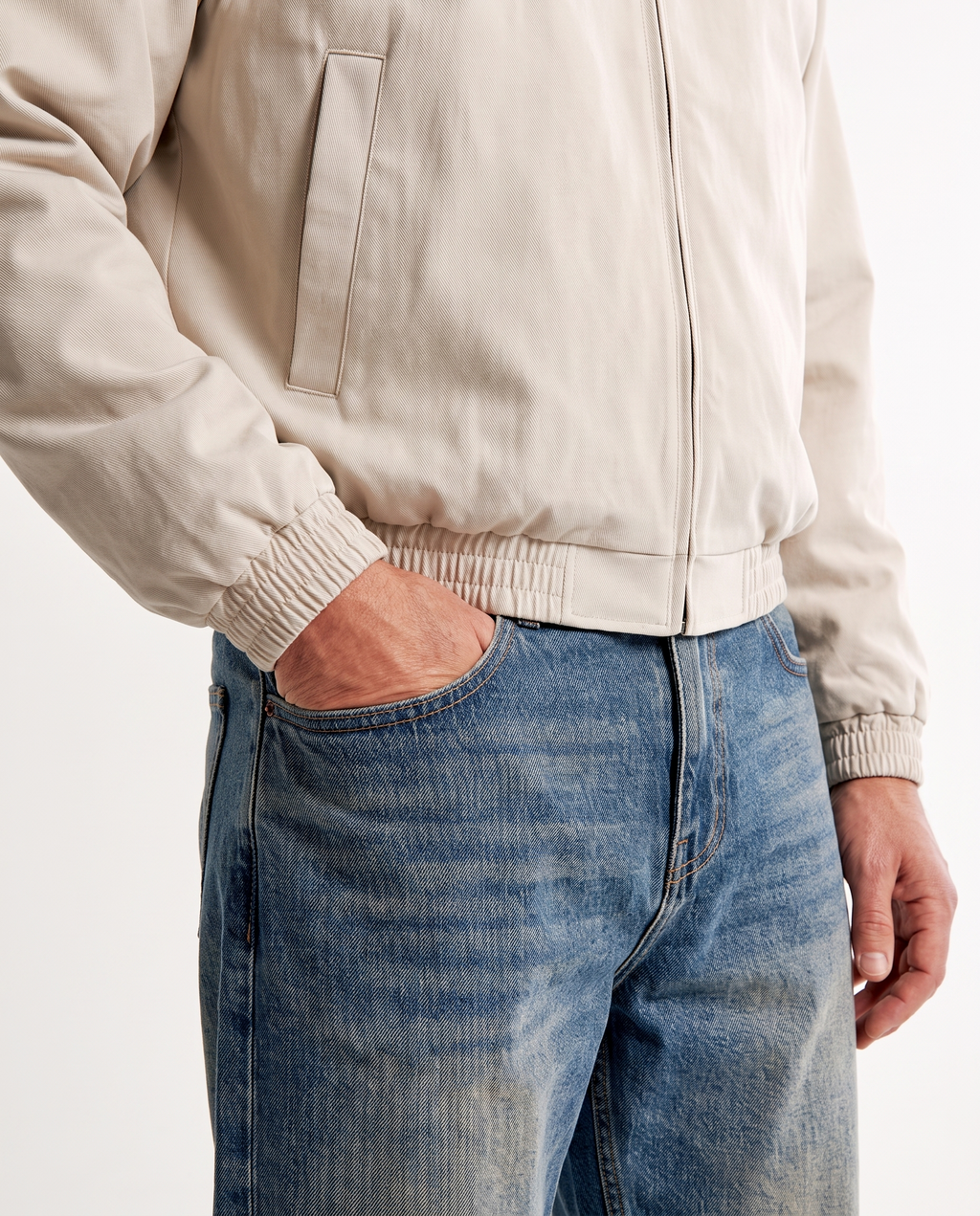 Men's Vintage Wash Denim Jeans
