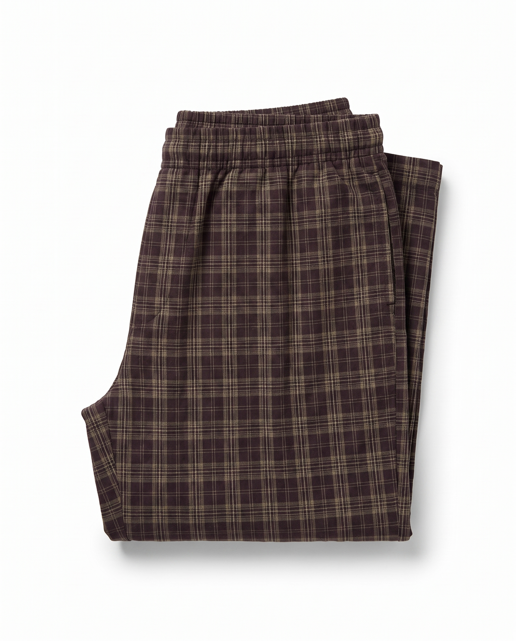 Unisex Plaid Wide Leg Pants