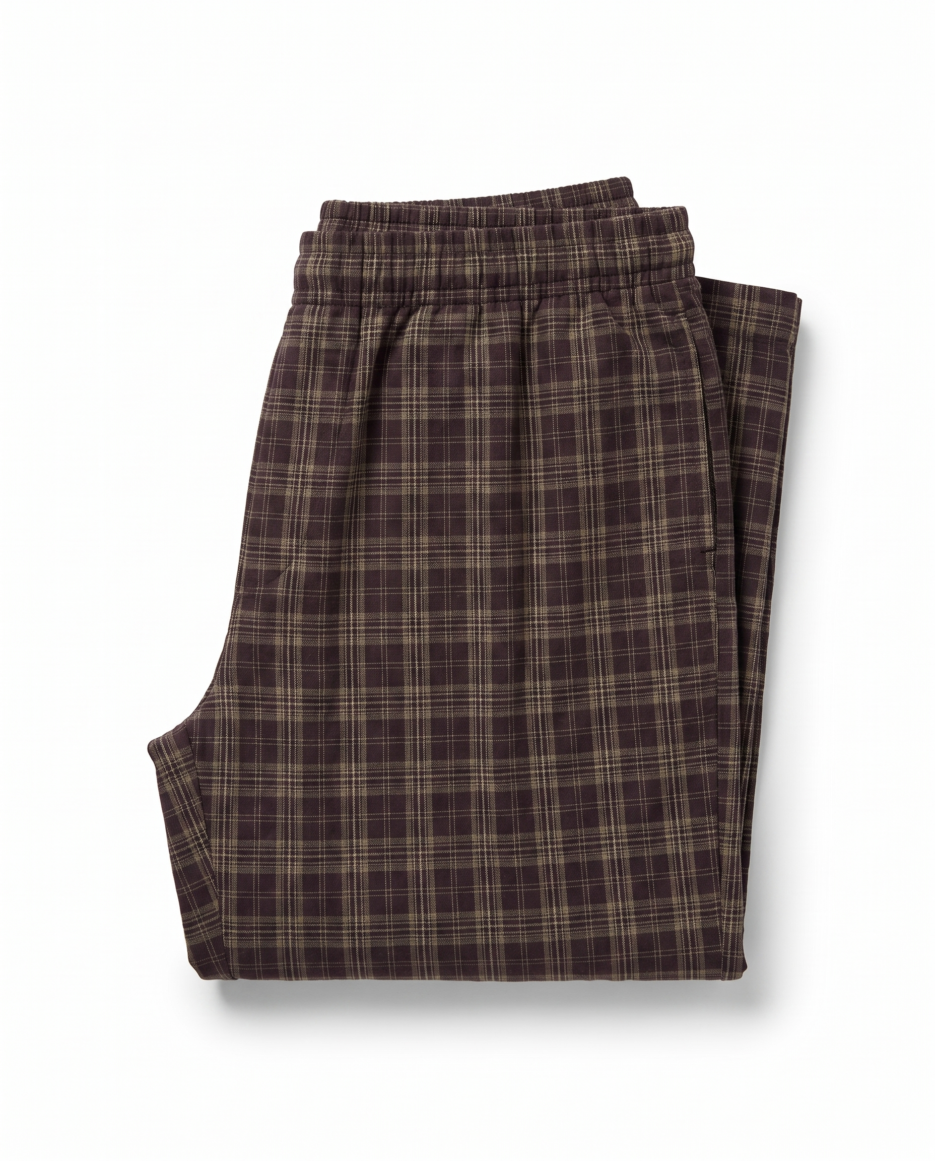 Unisex Plaid Wide Leg Pants